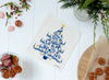 Swedish Dishcloth: Blue Scandi Christmas Tree