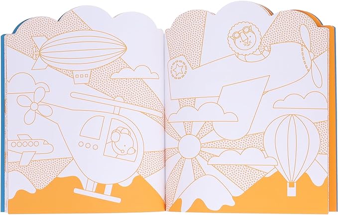 Coloring Book & Stickers: Vehicles