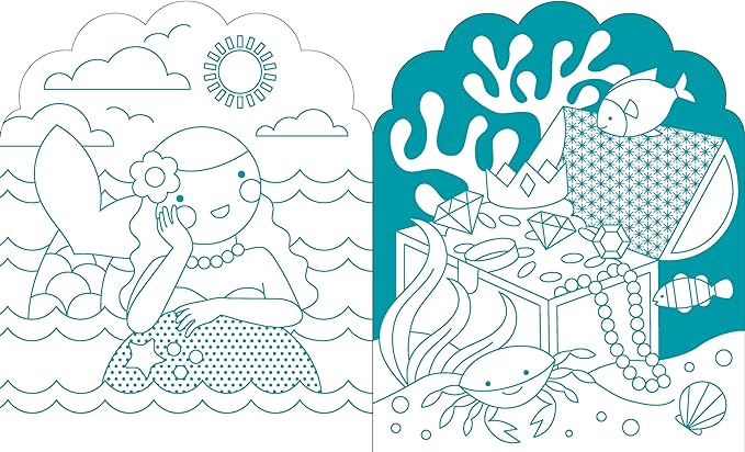 Coloring Book & Stickers: Mermaids