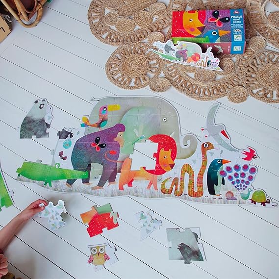 Animal Parade Giant Floor Puzzle: 36 Piece