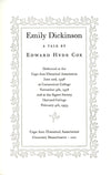 Emily Dickinson: A Talk by Edward Hyde Cox