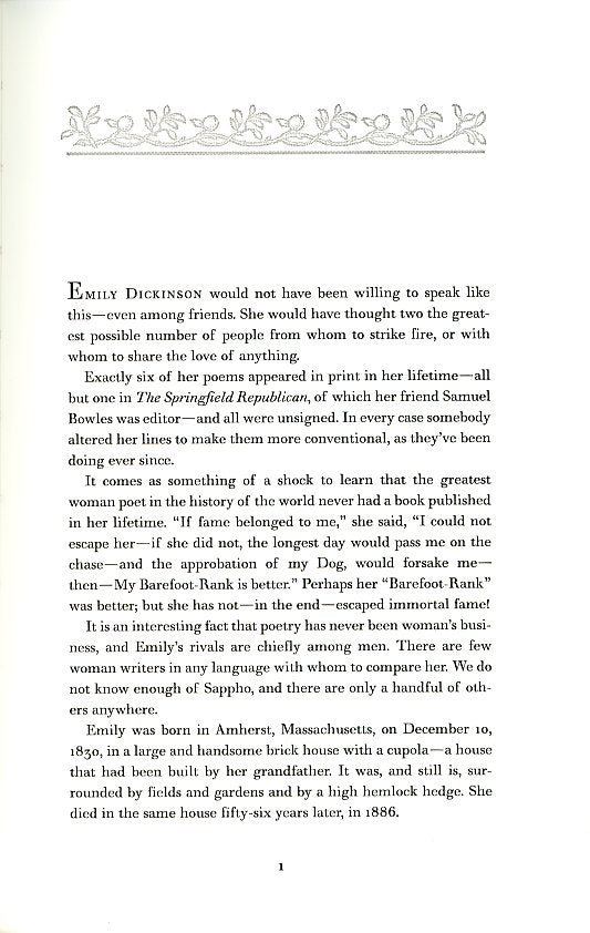 Emily Dickinson: A Talk by Edward Hyde Cox