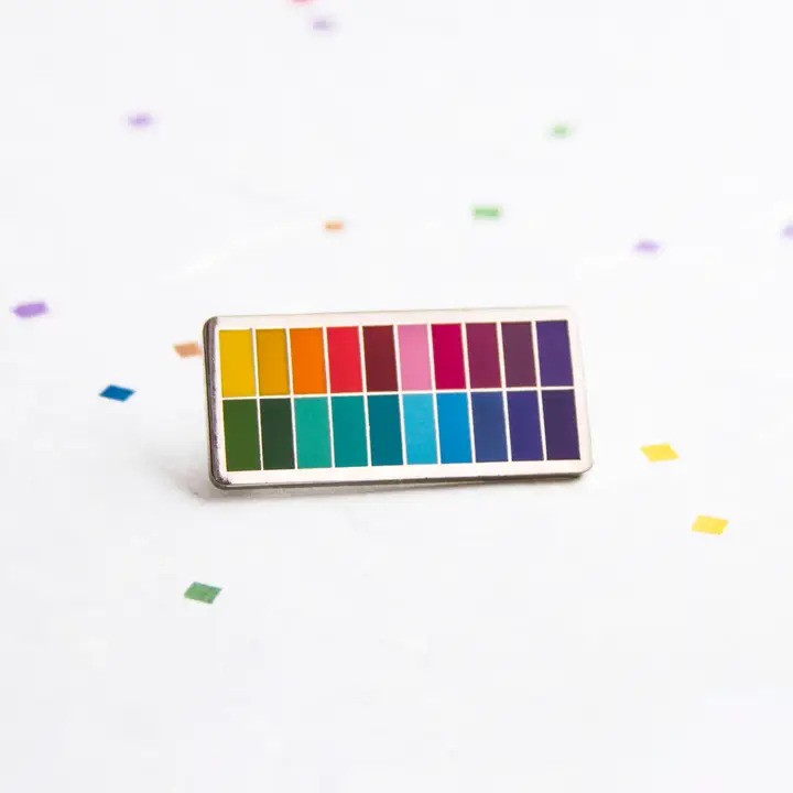 Slim Color Palette Enamel Pin – Cape Ann Museum Store