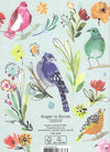 Bird Life A6 Softback Notebook: Blue