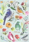 Bird Life A6 Softback Notebook: Blue