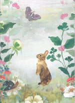 Brown Rabbit A6 Notebook: Green