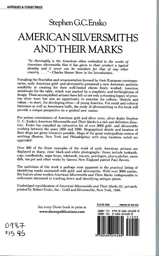 American Silversmiths and Their Marks