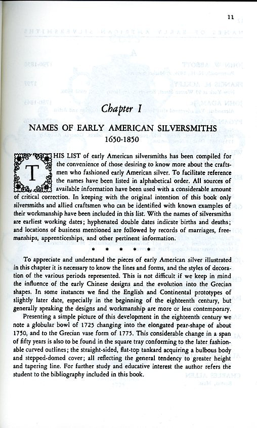 American Silversmiths and Their Marks