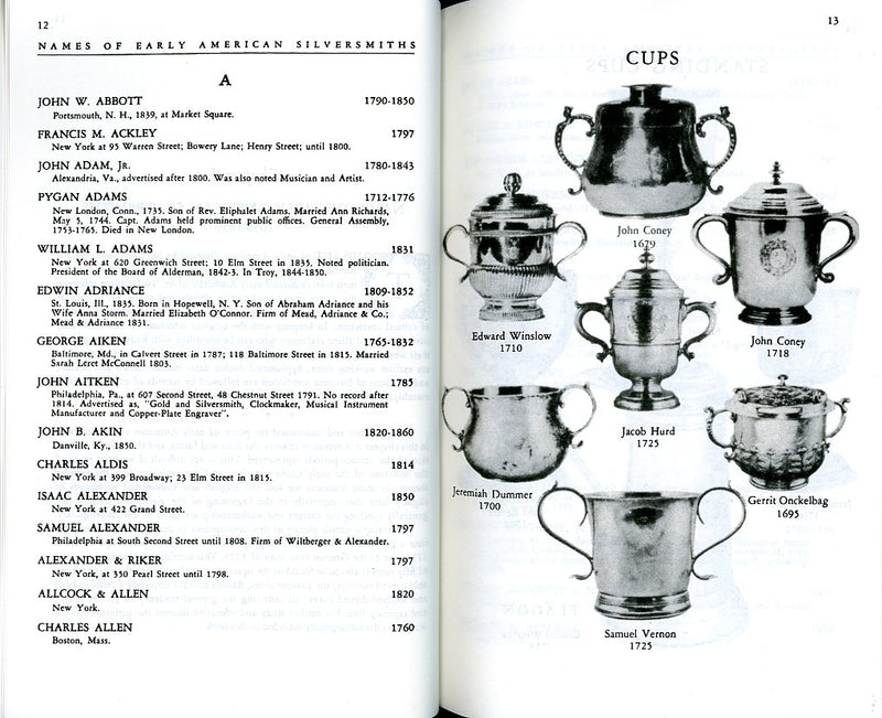 American Silversmiths and Their Marks