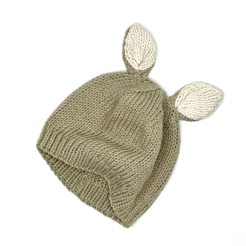 Organic Cotton Bunny Hat: XS (0-6M)