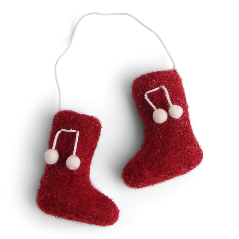 Felt Ornament: Red Boots